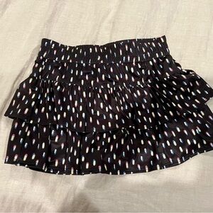 Lucky in Love Let It Glow Black Mini Skirt size XS